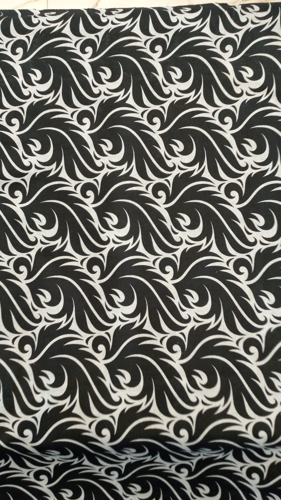 Sahla 02Pcs Printed Black & White-D06
