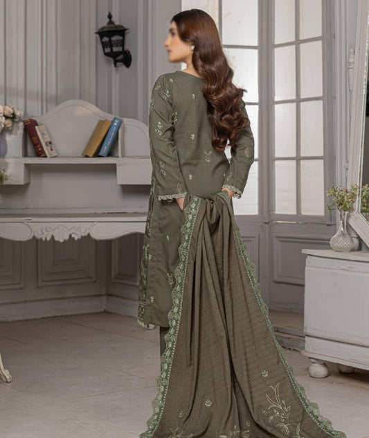 Alara Emb Zari Dhanak -D06