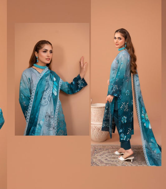 Hadia Rohana Luxury Emb Lawn-D06