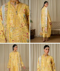 Aabyaan Print Luxe Linen-AK-06