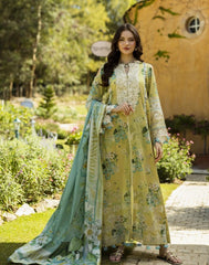 Elaf Print Chikankari Lawn-ELK-07A