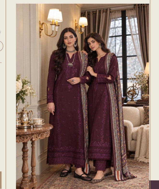 Noor Winter Emb Printskhaas-D07 B