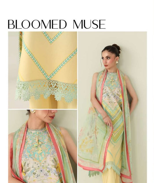 Roheenaz Rosette Lawn-D07B