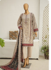 Riwayat Emb Stitched Lawn-D07