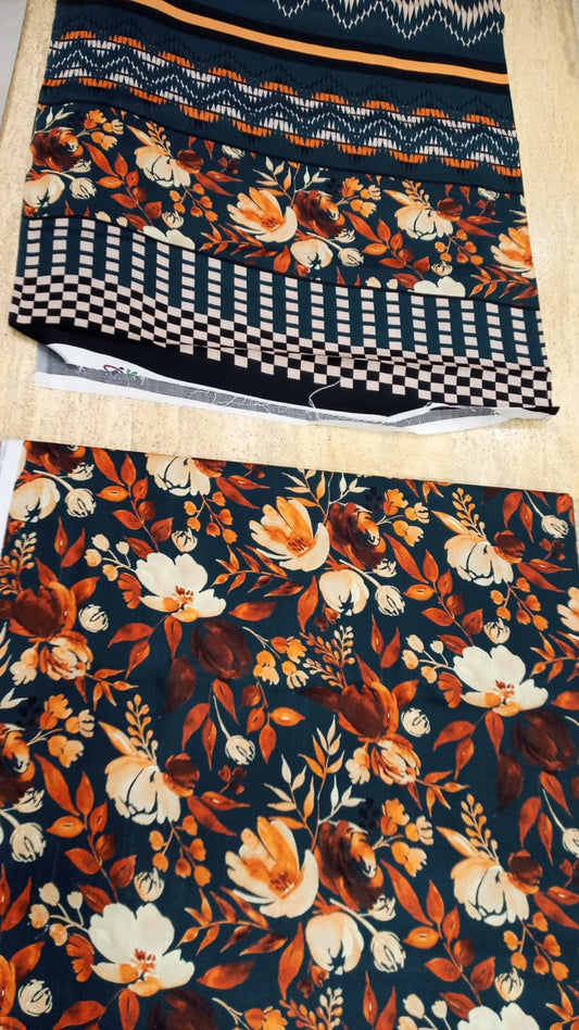 AK Digital Printed Linen-D07