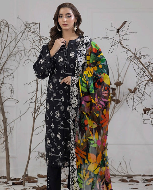 Salina Ready To Wear 03Pcs Cotton-D07