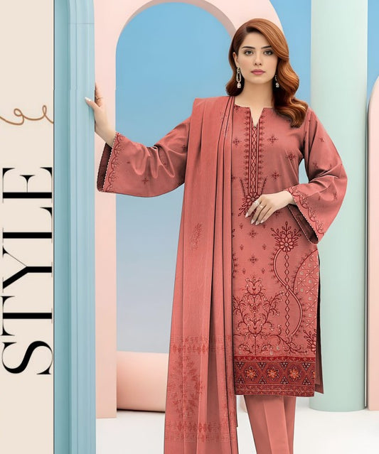 Moin Fabrics Ayat Emb Dhanak-D07