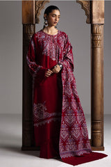 Zara Shahjahan Saraab Winter-QIRMIZ-D7
