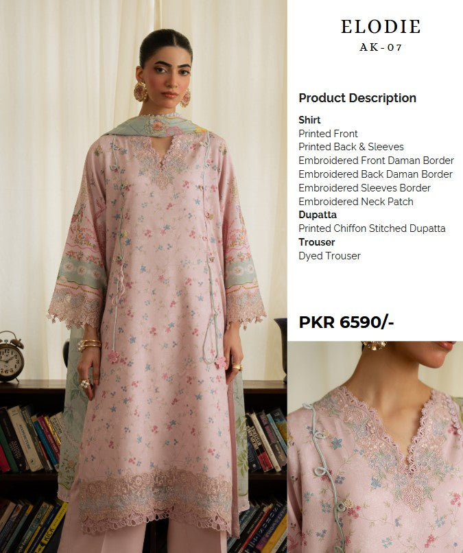Aabyaan Print Luxe Linen-AK-07