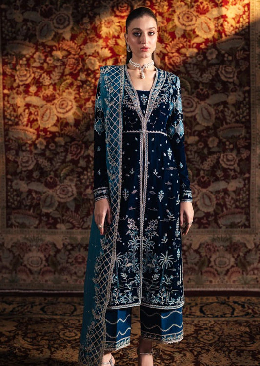 Qalamkar Velvet Edit-BK-07