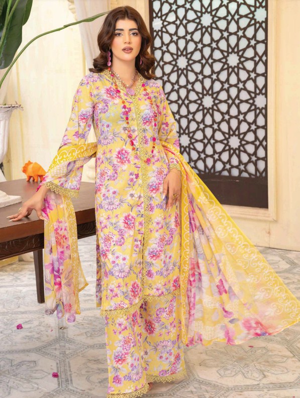 Gulaal Print Lawn By Aalaya-D07