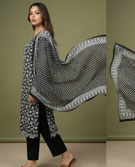 Regalia Black & White Lawn-D07