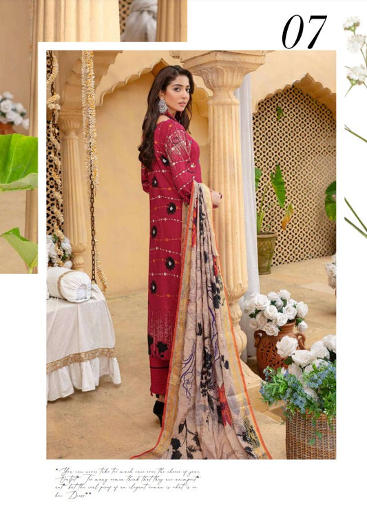 Mahjabeen Staple Doria -D07 - Munaf Textile 