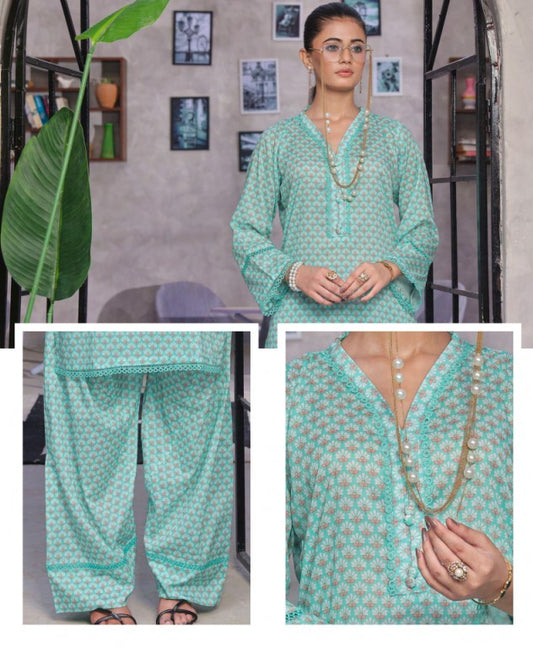 Retro 02pcs RTW Farshi Shalwar Edit-D07