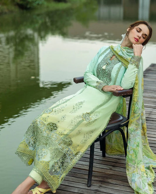 Mushq Solace Ombre Chikankari-D07