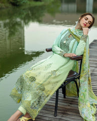 Mushq Solace Ombre Chikankari-D07