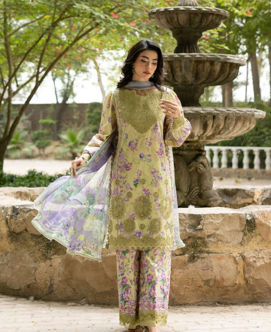 Elaf Signature Emb Lawn -ESG-8A