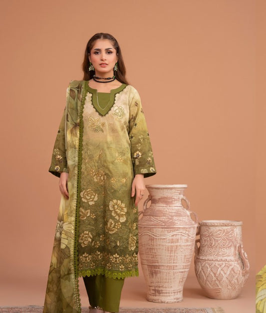 Hadia Rohana Luxury Emb Lawn-D08