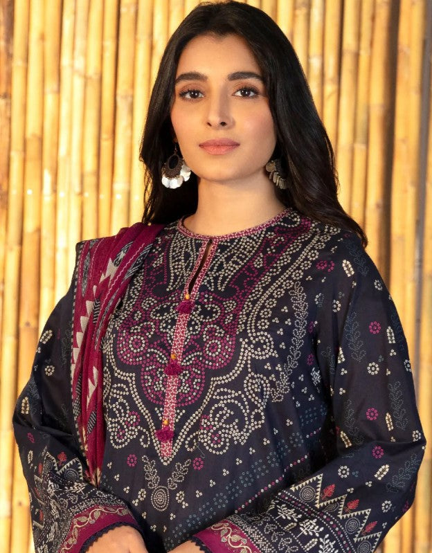 Sapphire Daily Printed Lawn-D08