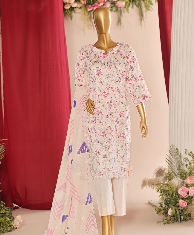 Mi Simply White Emb Lawn-D08