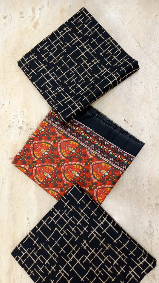 Bin Saeed Signature Prints Lawn-D08