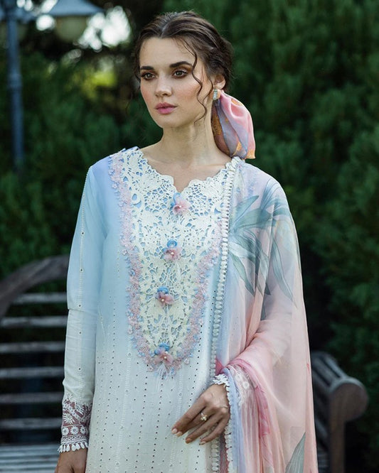 Mushq Solace Ombre Chikankari-D08