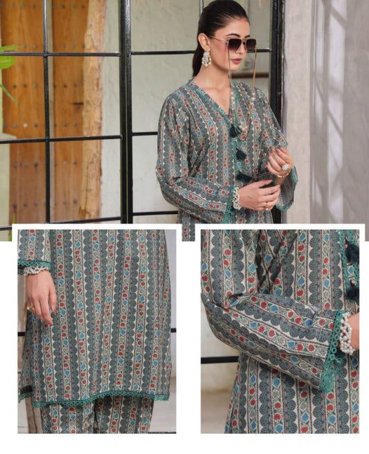 Retro 02pcs RTW Farshi Shalwar Edit-D08