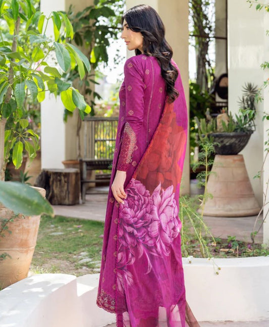 Zarif Nurah Textured Lawn-D08