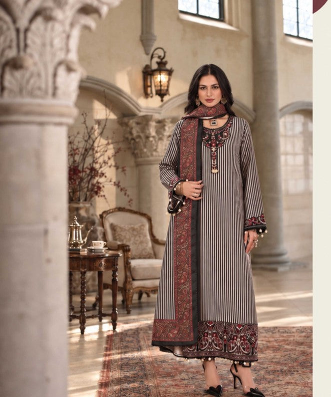 Noor Winter Emb Printskhaas-D09 B