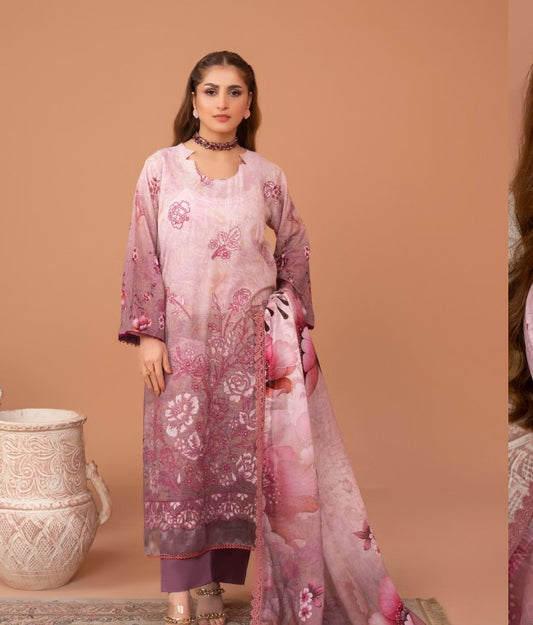 Hadia Rohana Luxury Emb Lawn-D09