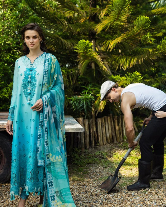 Mushq Solace Ombre Chikankari-D09