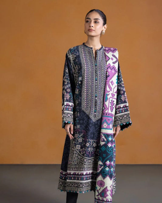 Sapphire Daily Print Lawn-D10