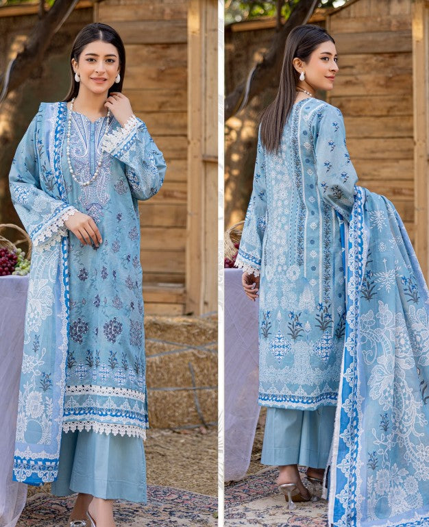 Abisha Jasmine Emb Lawn-D09