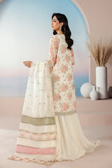 Zarif Roselle Printed Emb Formals-FABLE