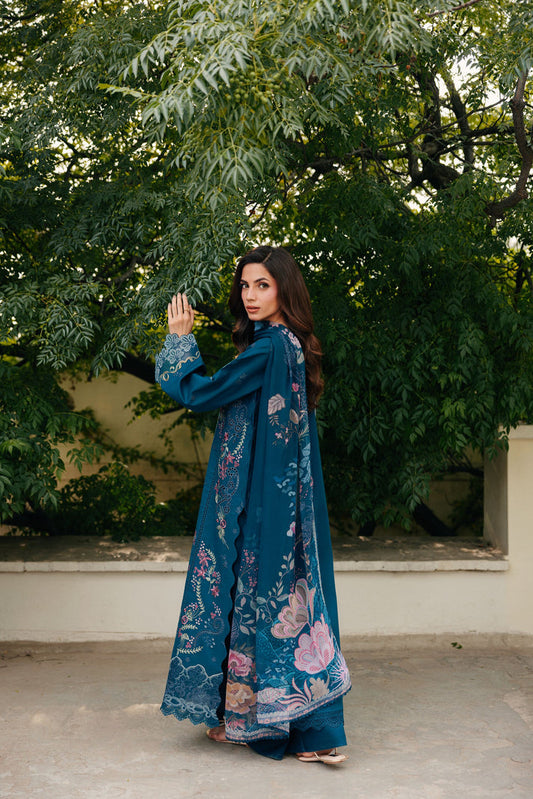 Florent Festive Luxury Lawn-FZF-7B