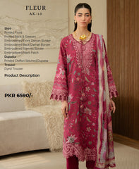 Aabyaan Print Luxe Linen-AK-10