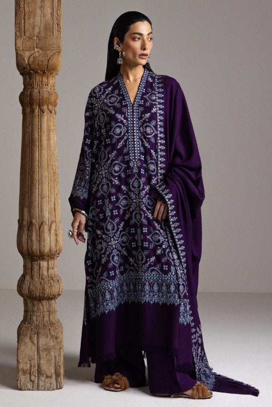 Zara Shahjahan Saraab Winter-BANAFSHA-D10