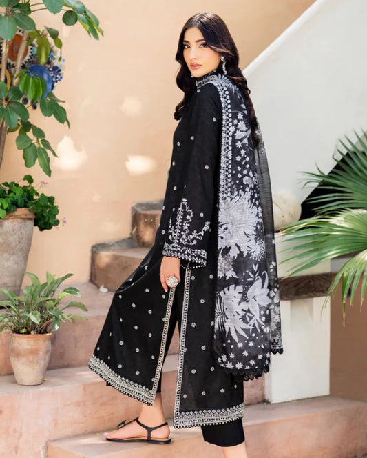 Zarif Nurah Textured Lawn-D10