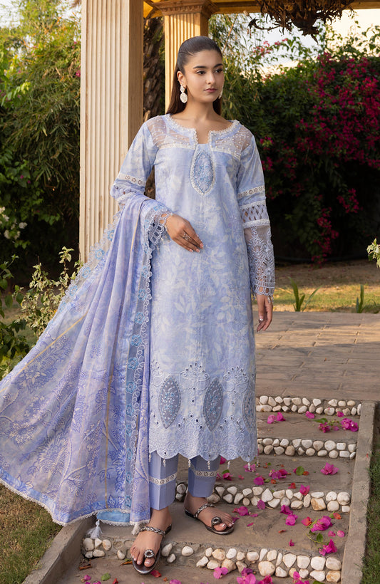 Al Zohaib Appliquekari Emb Lawn-D11