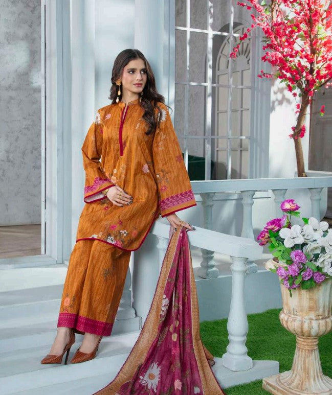 Al Zohaib Coco Cords Printed Lawn-D11