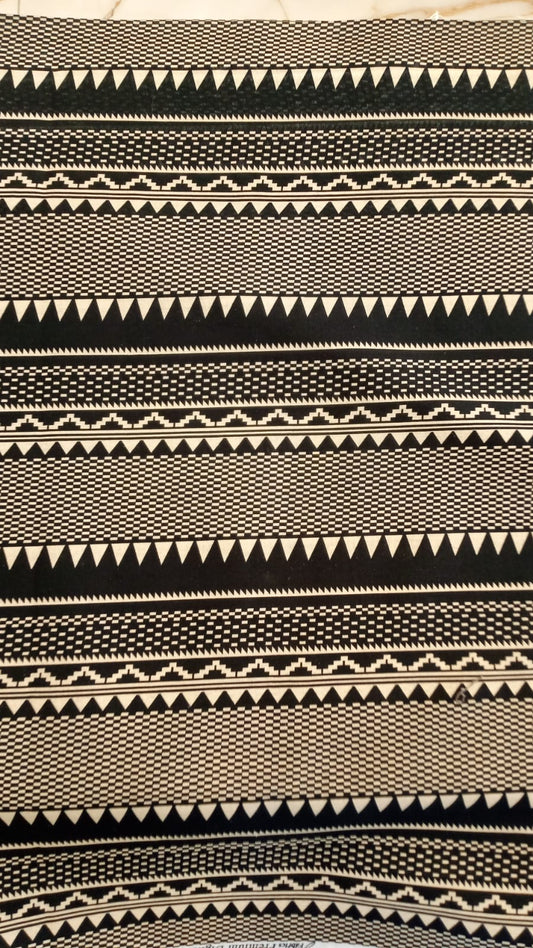 Sahla 02Pcs Printed Black & White-D11