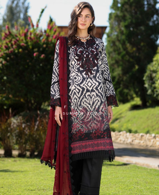 Rang Rasiya Life Style Lawn-D12 Peony