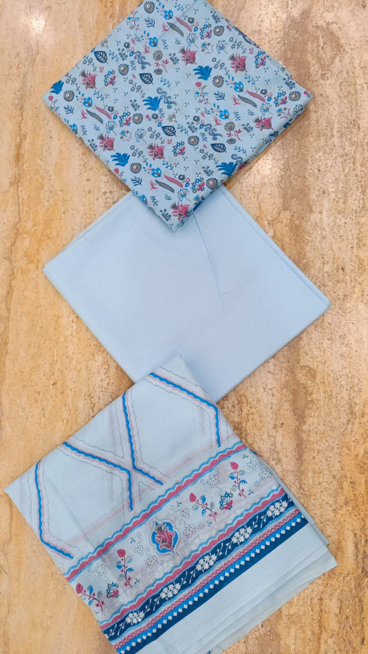 Vichar 03Pcs Washnwear Lawn-D14