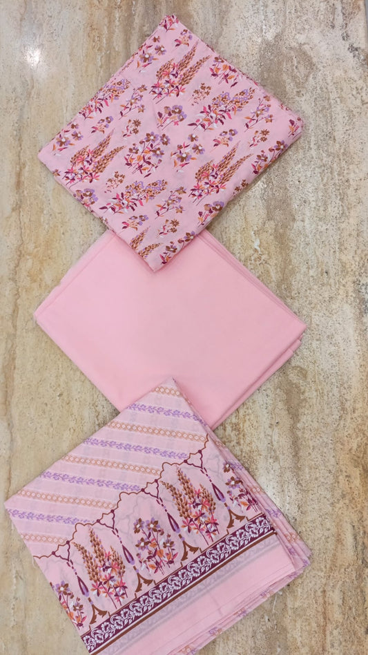 Vichar 03Pcs Washnwear Lawn-D15