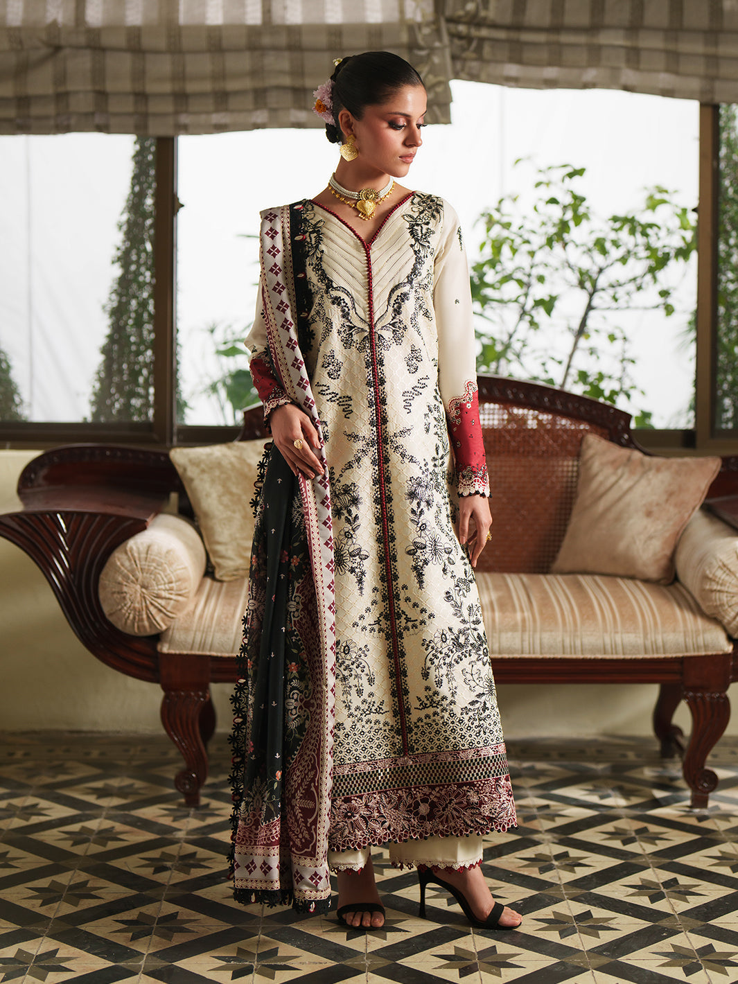 Bin Ilyas Heritage Dore Lawn-171-A