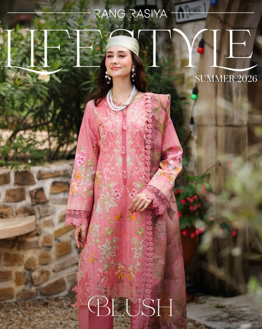 Rang Rasiya Life Style Lawn-D17 Blush