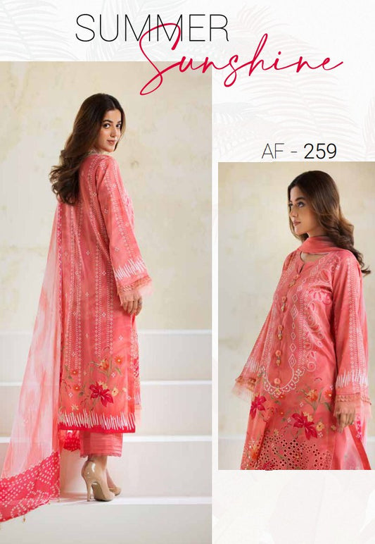 Aafreen Chikankari Emb Lawn-AF-259