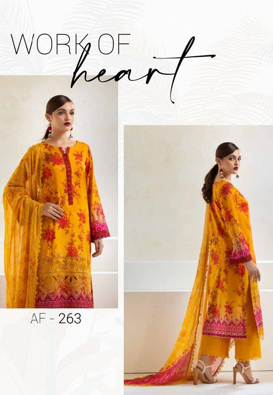 Aafreen Chikankari Emb Lawn-AF-263