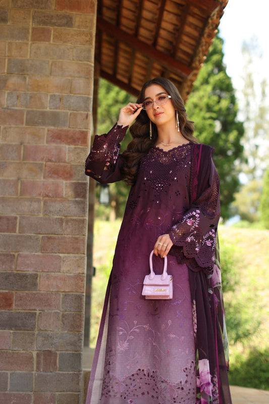 Noor Schiffli Laserkari Lawn-D4 - B