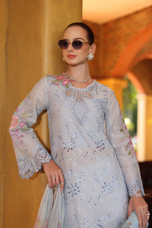 Noor Schiffli Laserkari Lawn-D10- B